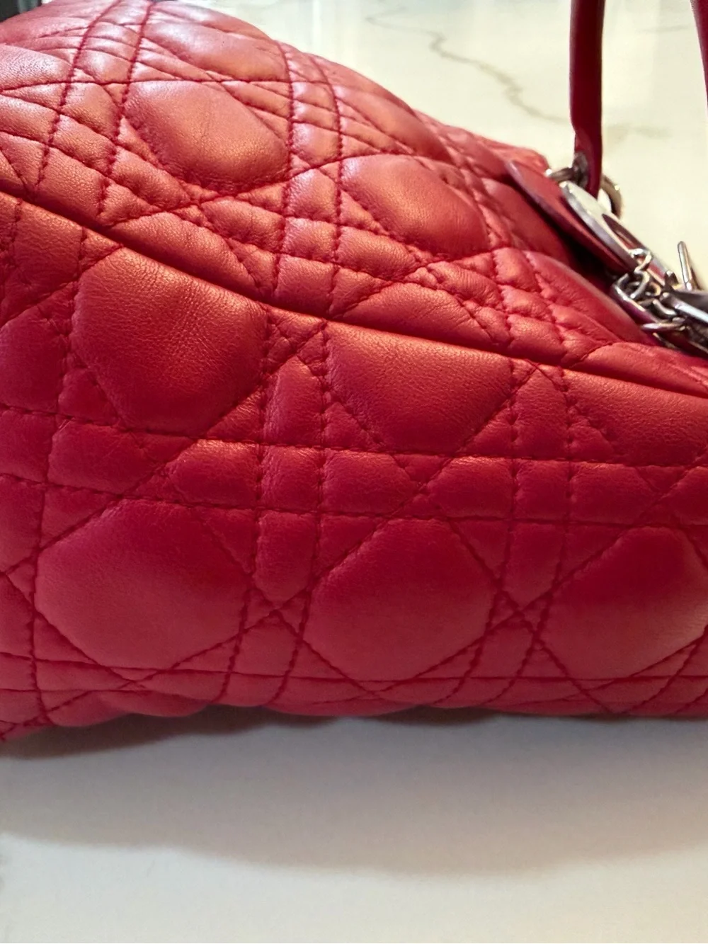 Authnetic Dior Cannage Lady Dior Bag medium
